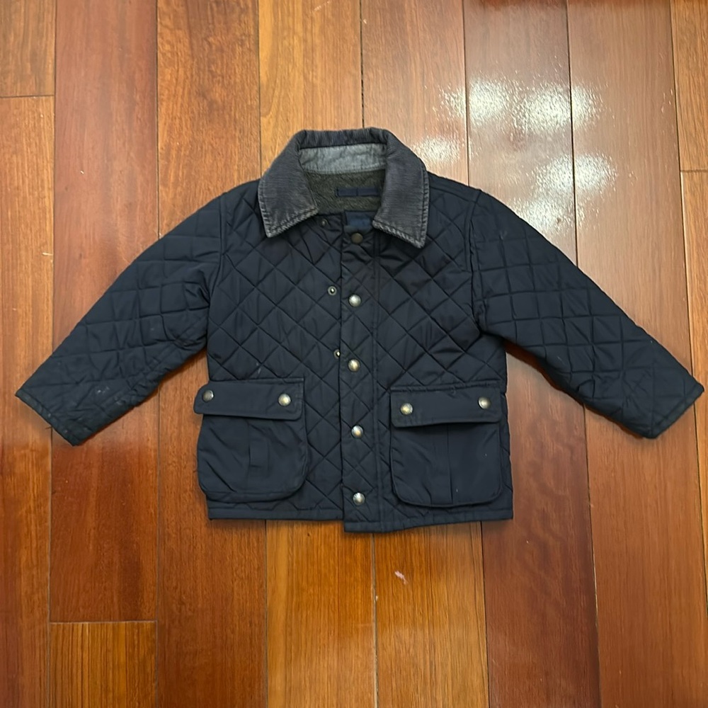 Blue baby gap quilted jacket size 3